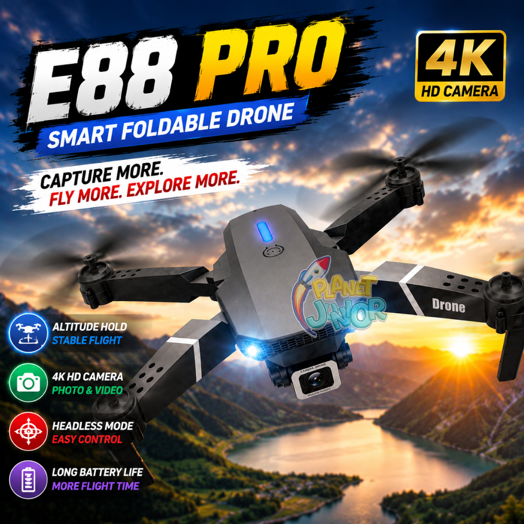 E88 Pro Foldable Camera Drone with Hover & Height Control