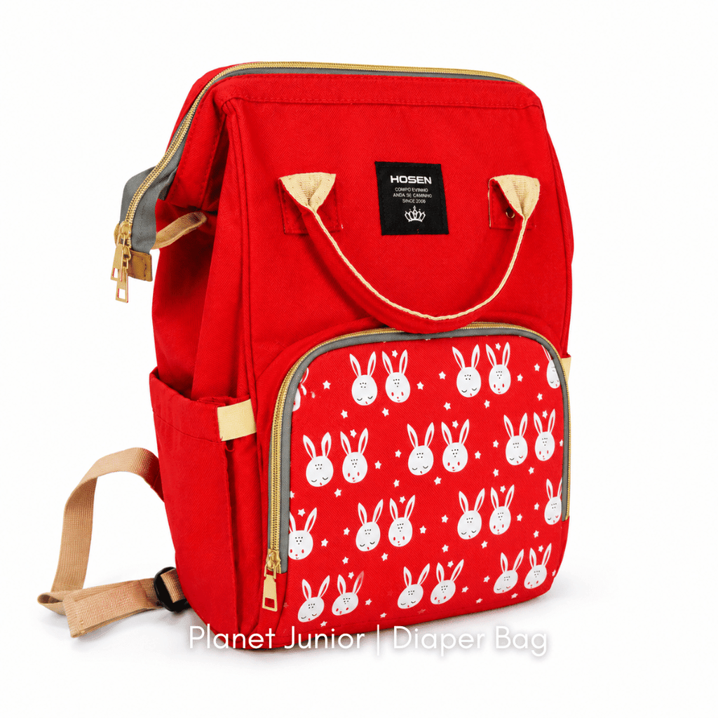Multi-Functional Mommy Backpack – Large Capacity Diaper Bag with Cute Bunny Design