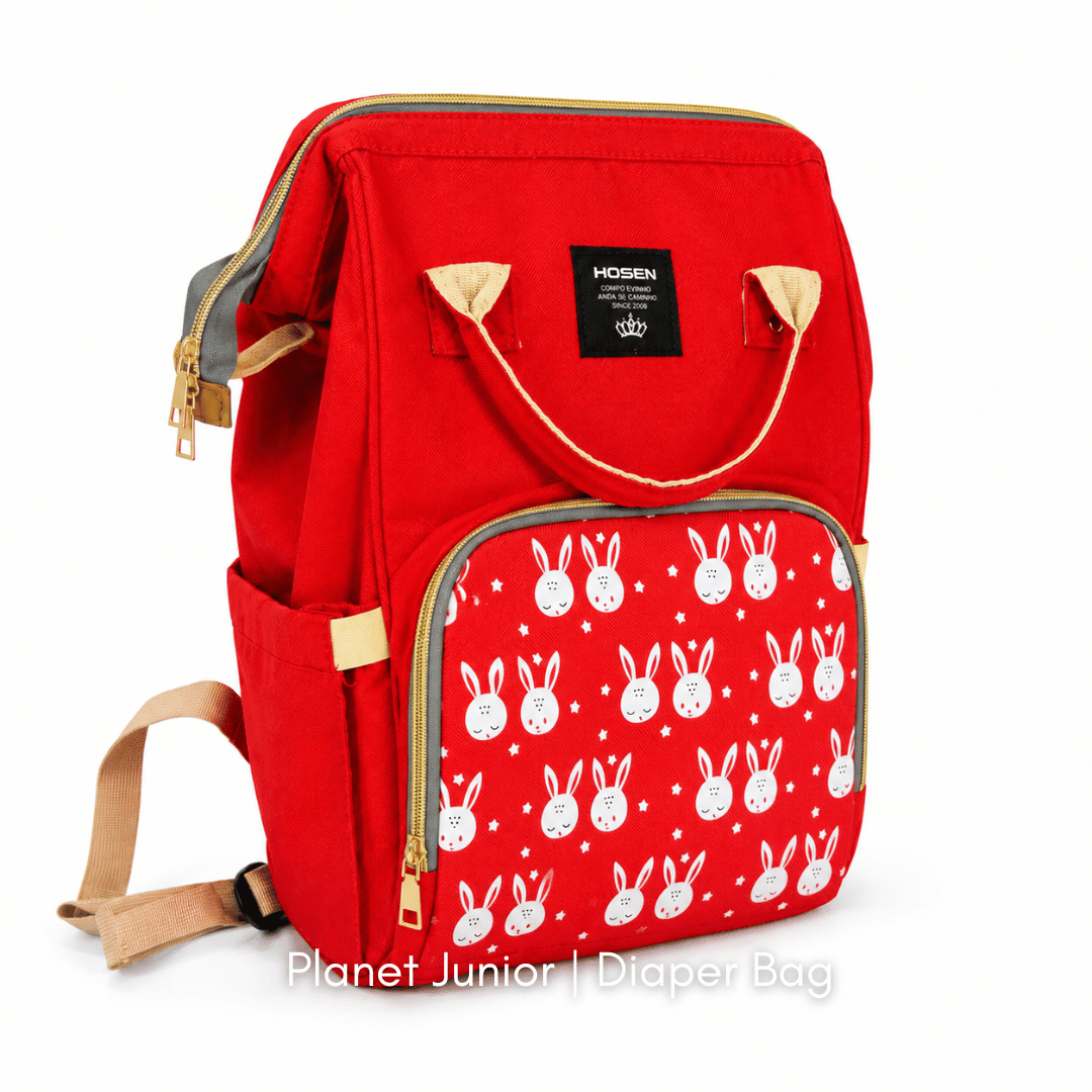 Multi-Functional Mommy Backpack – Large Capacity Diaper Bag with Cute Bunny Design