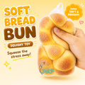 Soft Bread Bun Squishy – Squeeze Sensory Toys for Kids