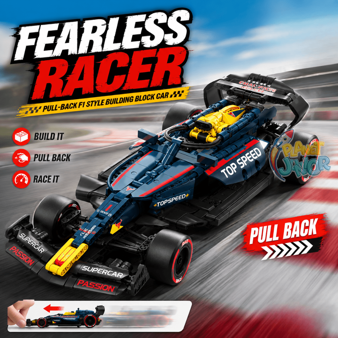 1:14 Fearless Racer Pull-Back F1 Style Legos Car