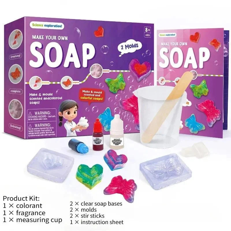 DIY Soap Making Science Kit for Kids – Create Colorful Scented Soaps at Home