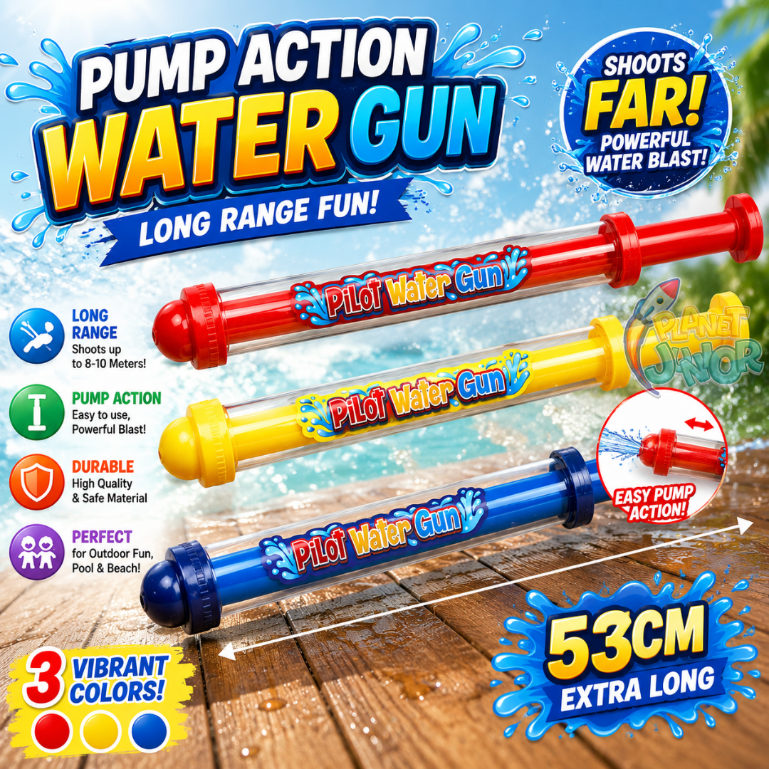 53cm Long-Range Pump Action Water Gun for Kids | 1 Pcs