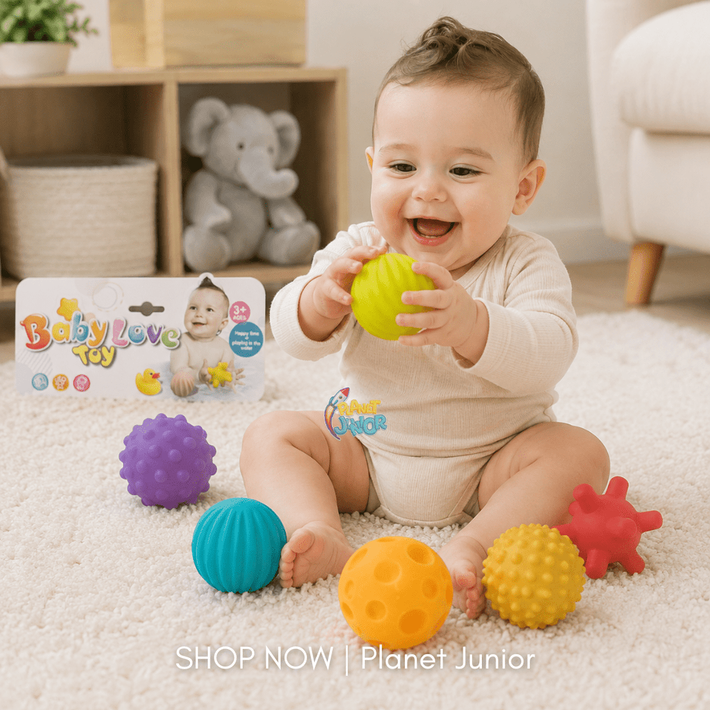 6-Piece Baby Textured Sensory Balls Set