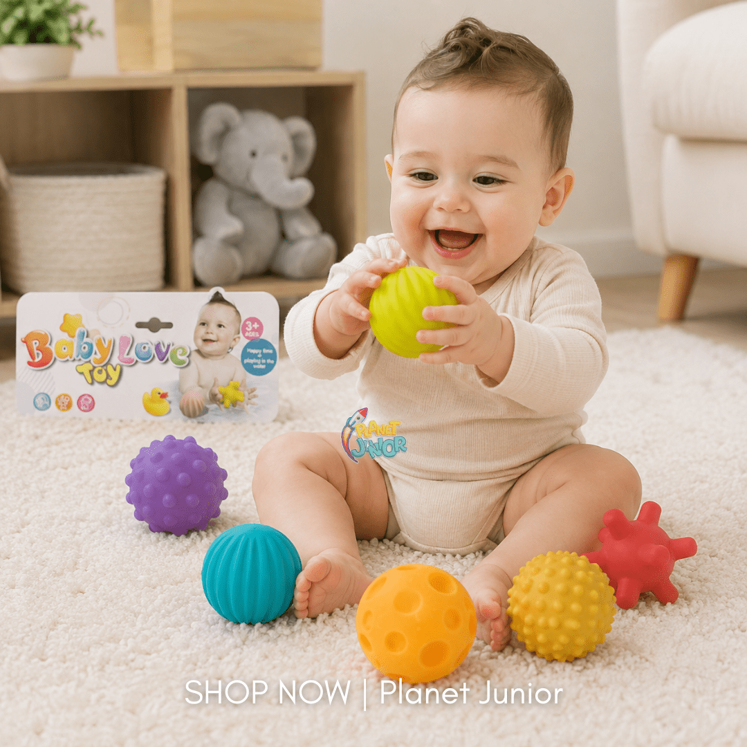6-Piece Baby Textured Sensory Balls Set
