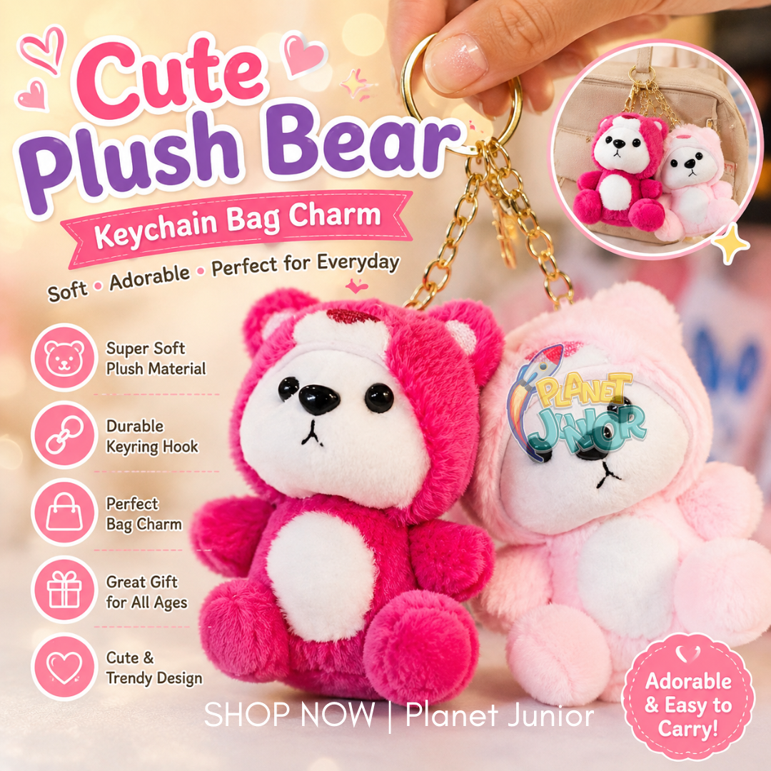 Soft Stuff Hoodie Bear Keychain