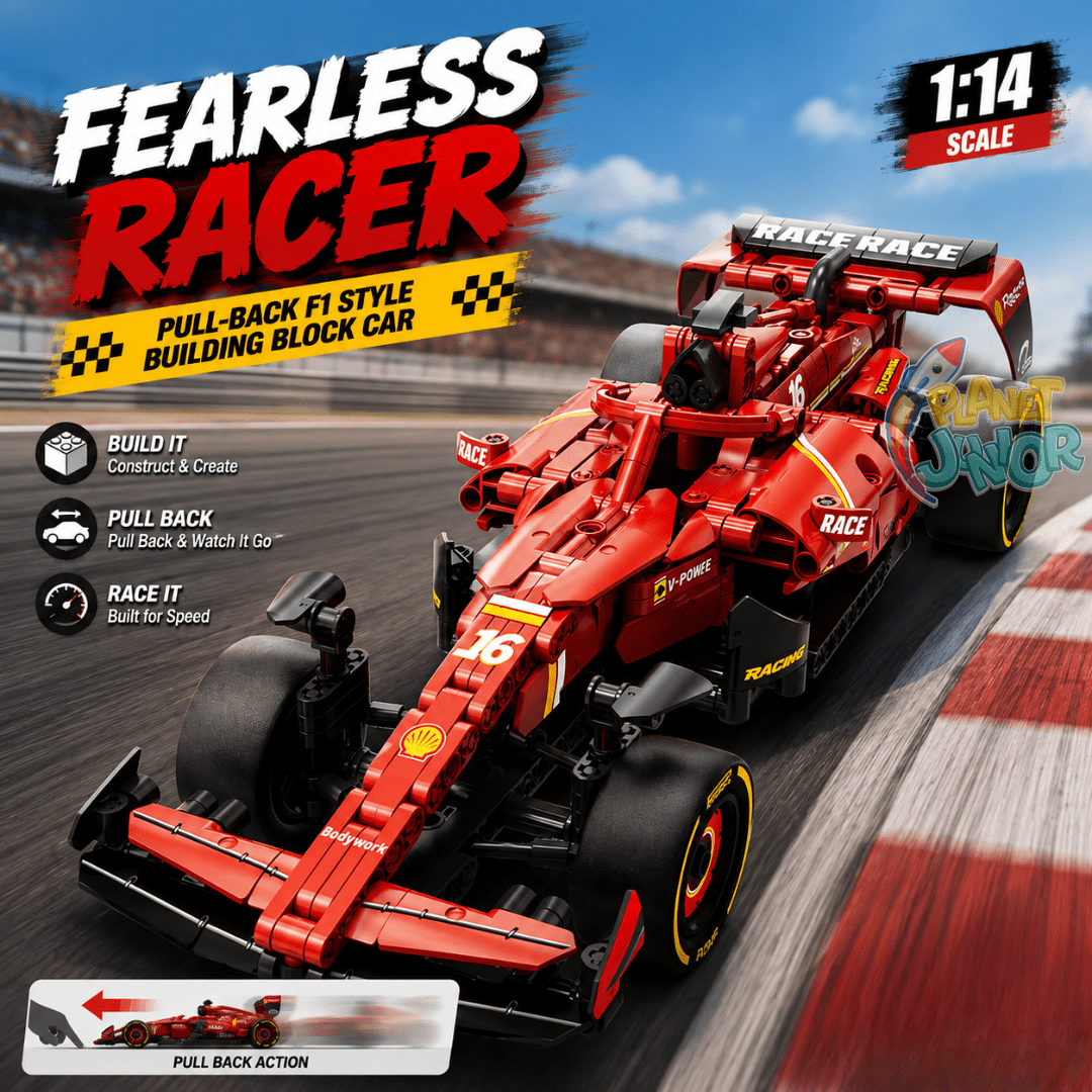 1:14 Fearless Racer Pull-Back F1 Style Legos Car – 748 Pieces