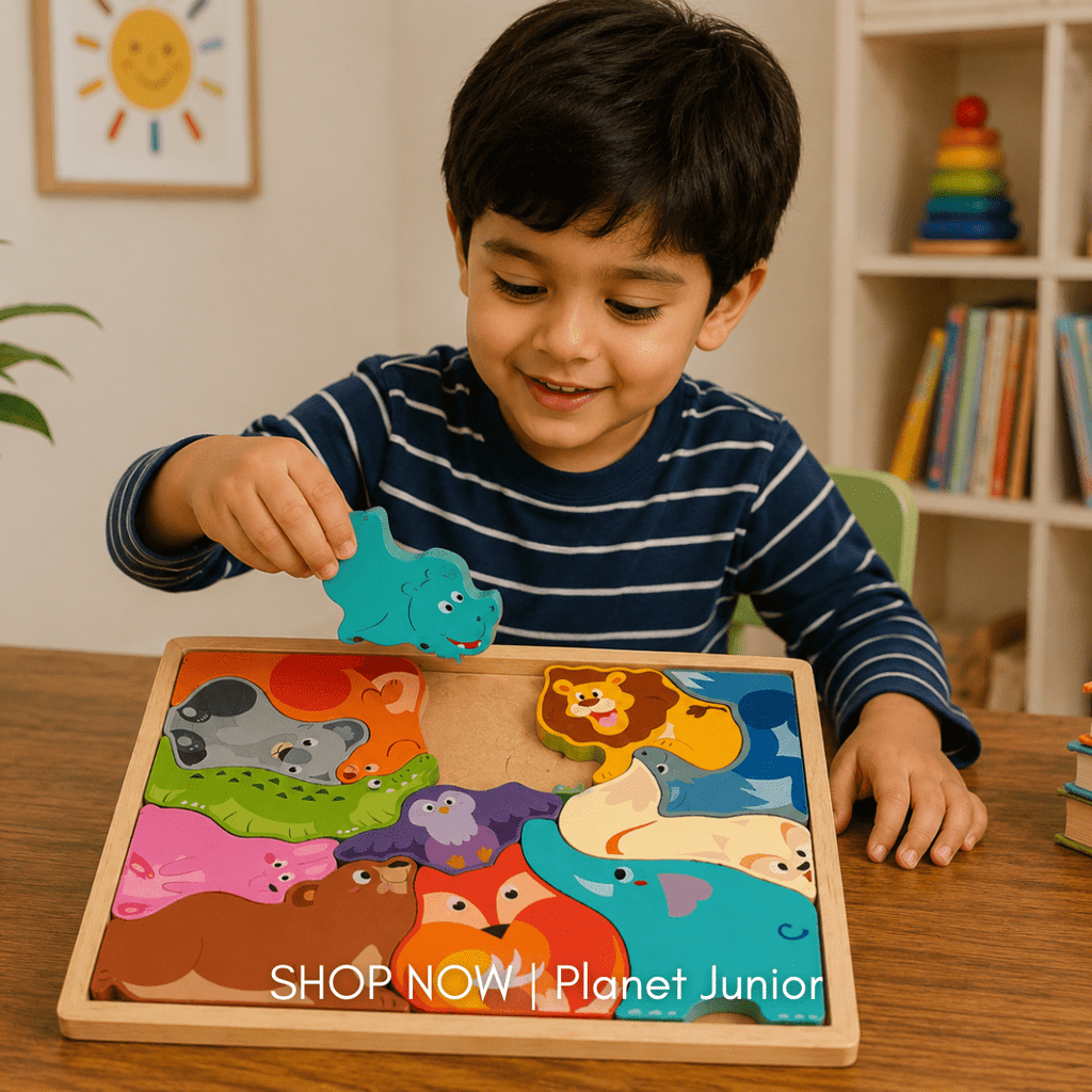Wooden Big Size Shape Matcher Puzzle for Kids