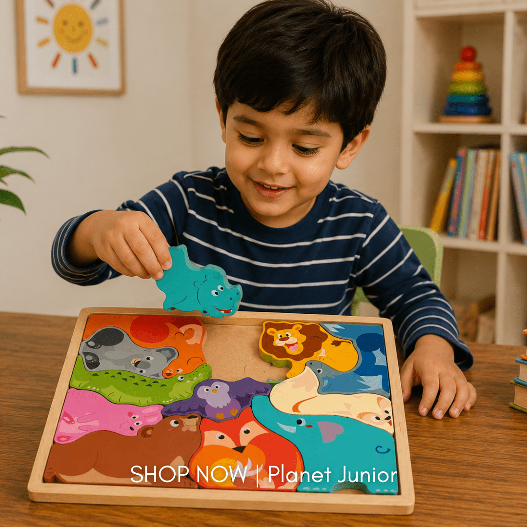 Wooden Big Size Shape Matcher Puzzle for Kids