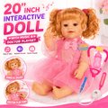 20 inch Interactive Doll with Music & Doctor Playset
