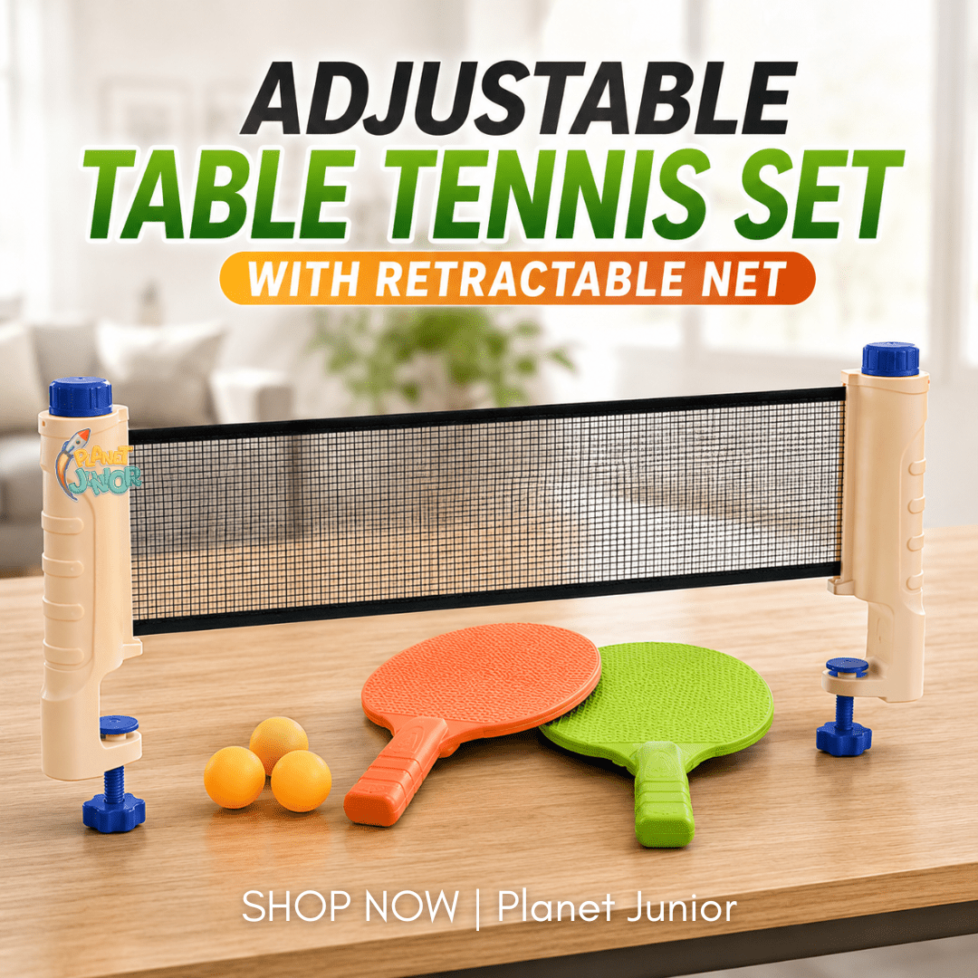 Adjustable Table Tennis Set with Retractable Net