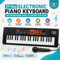44 Key Electronic Piano Keyboard with Microphone, Music & Learning Functions