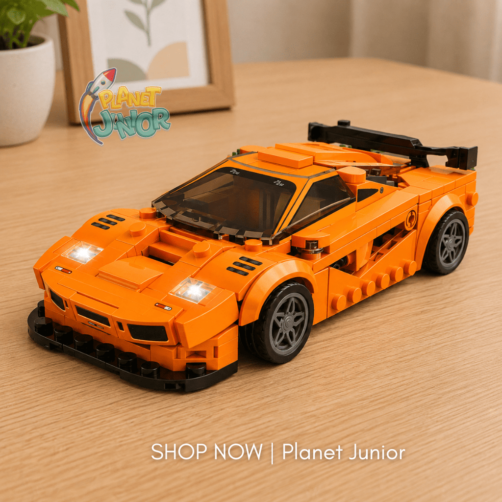 2-in-1 Transforming Sports Car & Mecha Robot Building Blocks Set – 343 Pcs