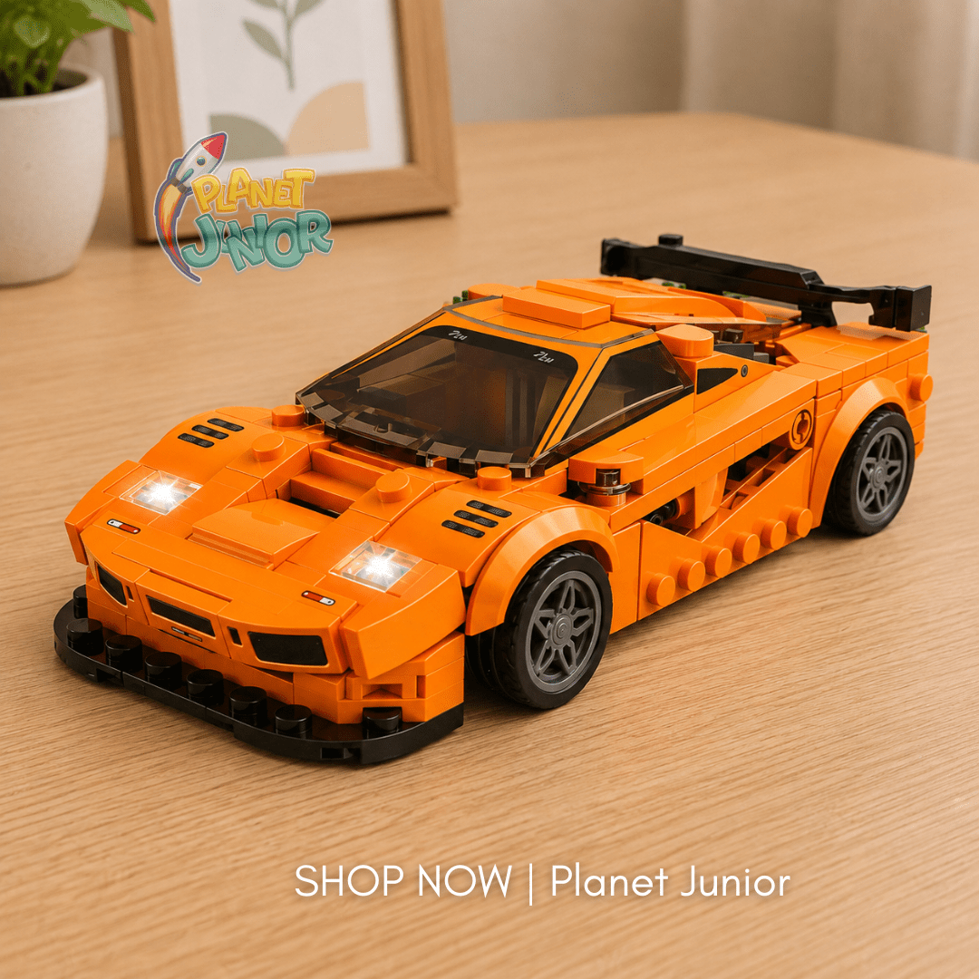 2-in-1 Transforming Sports Car & Mecha Robot Building Blocks Set – 343 Pcs