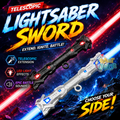 ⚔️ LED Double-Headed Chargeable Telescopic Sword – Light-Up Action