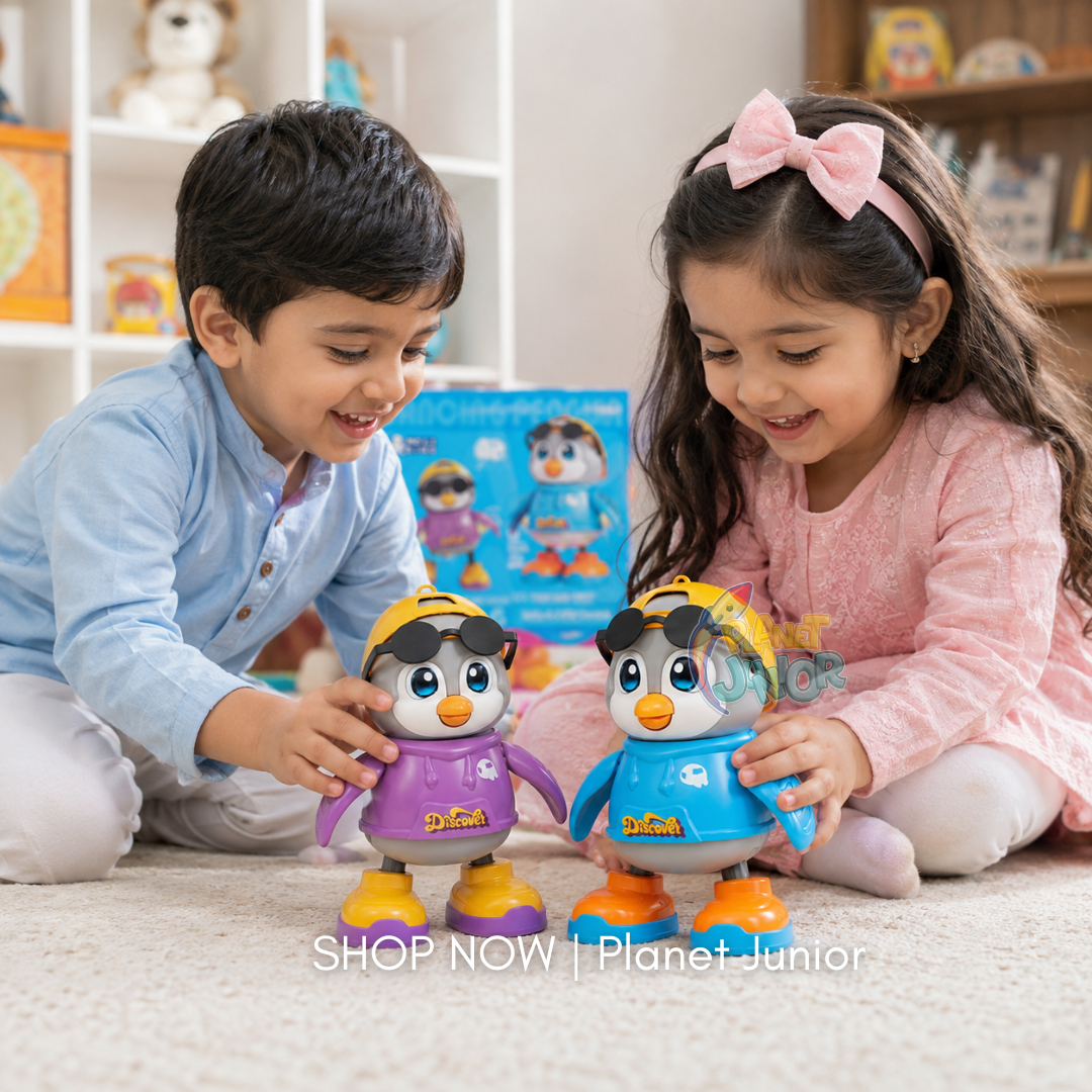 Interactive Dancing Penguin Toy with Music & Light Effects