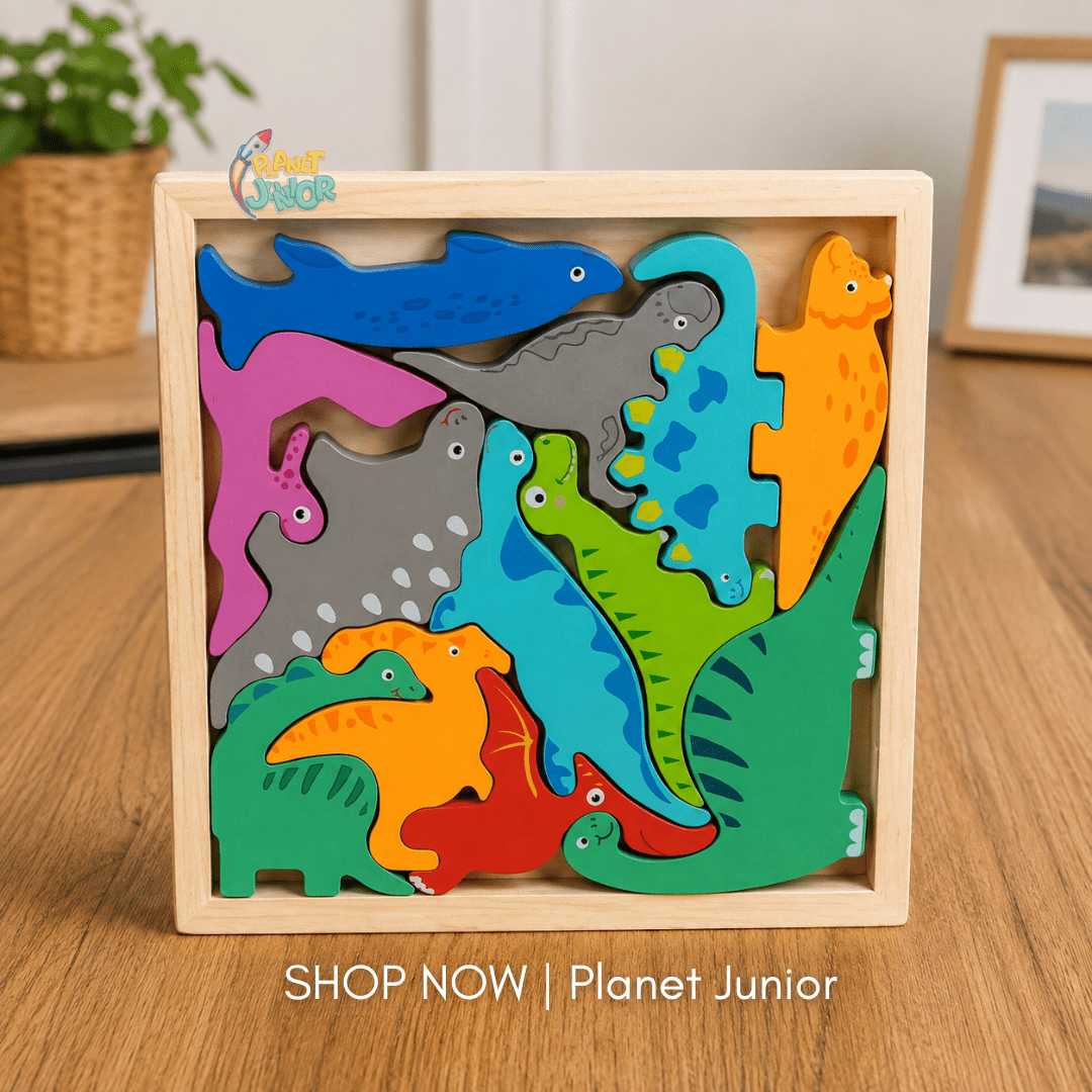 Wooden Animals Learning Puzzle Board