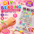 DIY Colorful Beading Bracelet & Jewelry Making Set for Kids