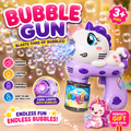 Unicorn Bubble Gun with Massive Foaming & Lighting Effect for Kids