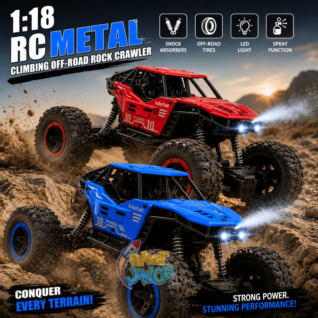 1:18 RC Metal Climbing Off-Road Rock Crawler with Light & Spray Function