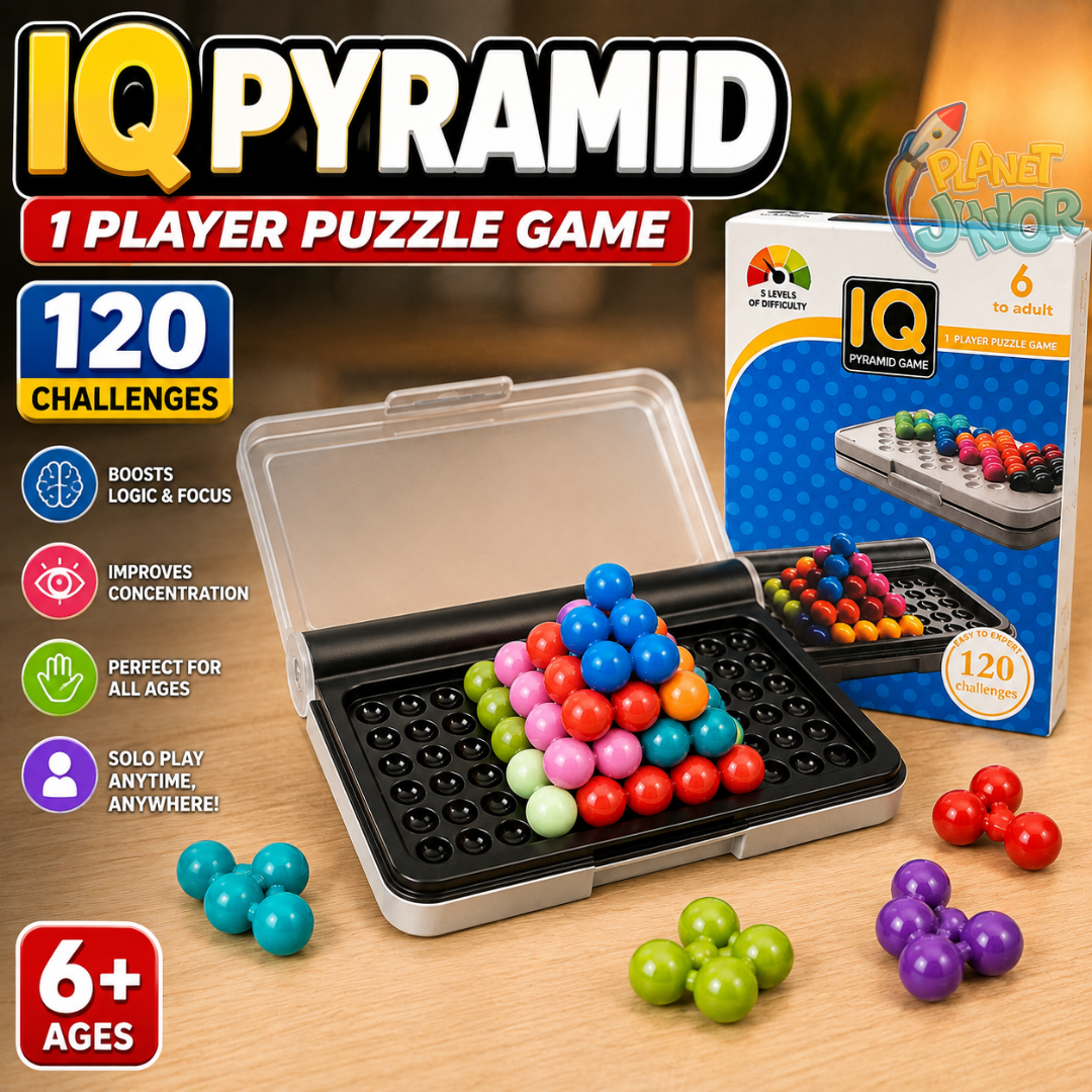 IQ Pyramid Game – 120 Challenge 1 Player Puzzle Game