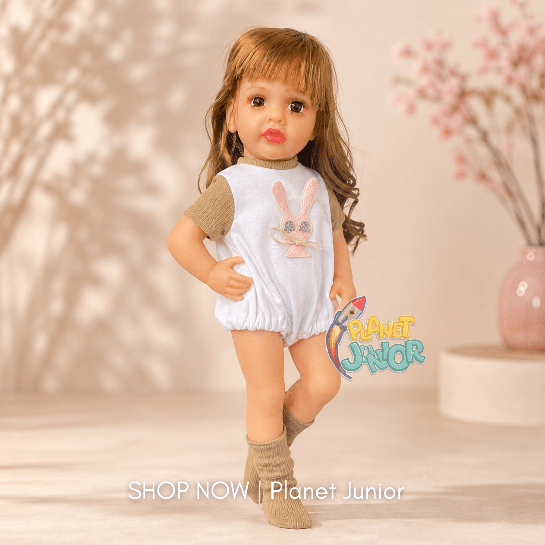 Beautiful Long Hair Girl Doll with Bunny Outfit & Decorative Gift Box