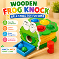 Wooden Frog Knock Ball Hammering Game for Kids