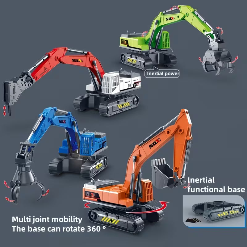 Remote Control Mini Excavator Construction – Remote Digger with Realistic Arm Movement