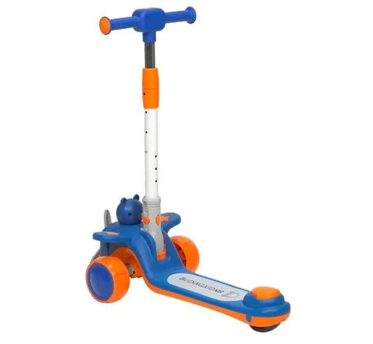 🛴 2-in-1 Kids Bear Ride-On Scooter with Seat & Lights