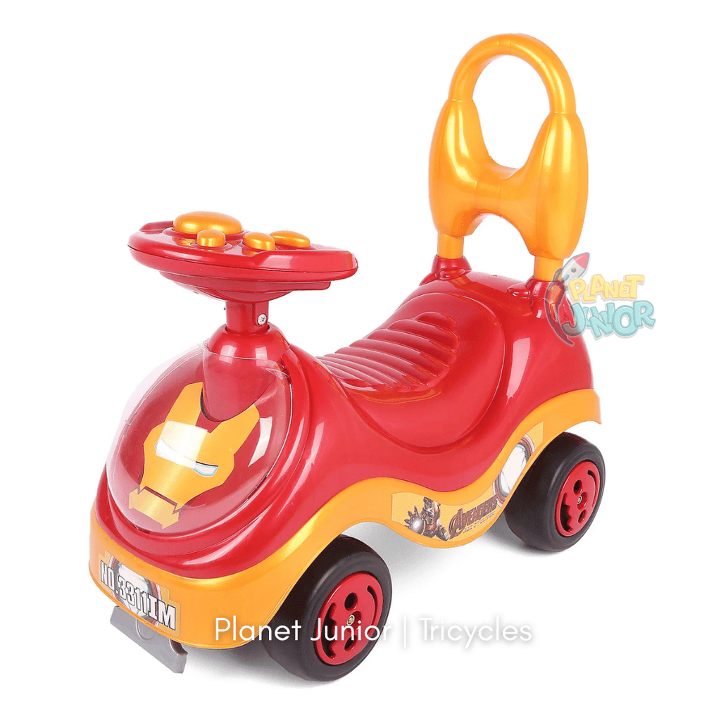 🦸 Iron Man-Themed Kids Tolo Ride-On Car with Music & Horn