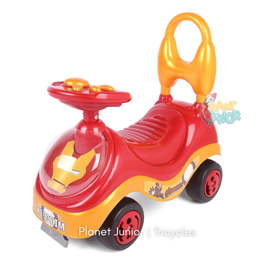 🦸 Iron Man-Themed Kids Tolo Ride-On Car with Music & Horn