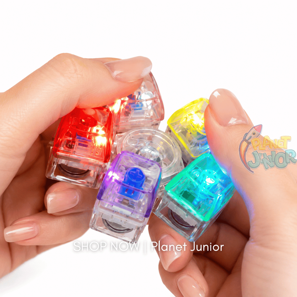 RGB Light-Up Mechanical Keyboard Fidget Spinner – 5-Key Clicker Toy