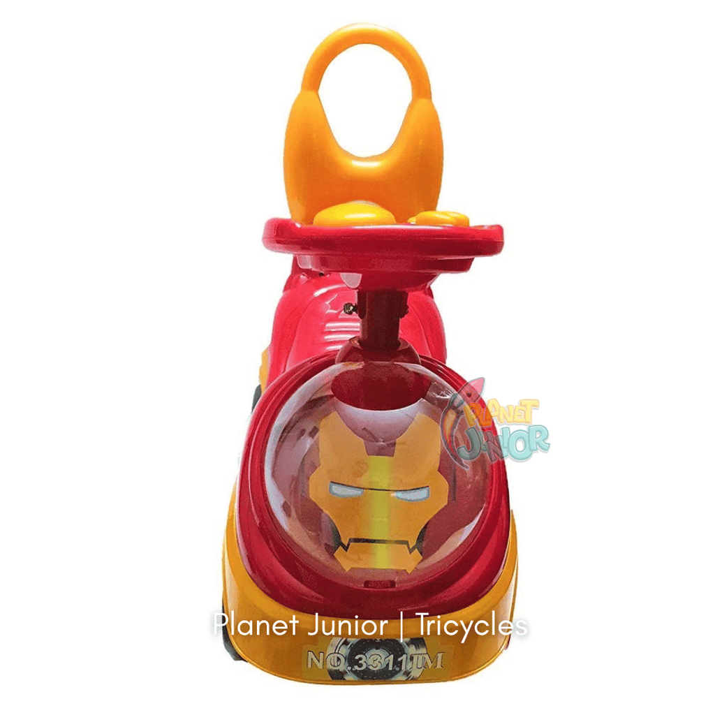 🦸 Iron Man-Themed Kids Tolo Ride-On Car with Music & Horn