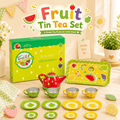 Fruity Metal Tea Set – 14 Pcs Kids Pretend Kitchen Play Set
