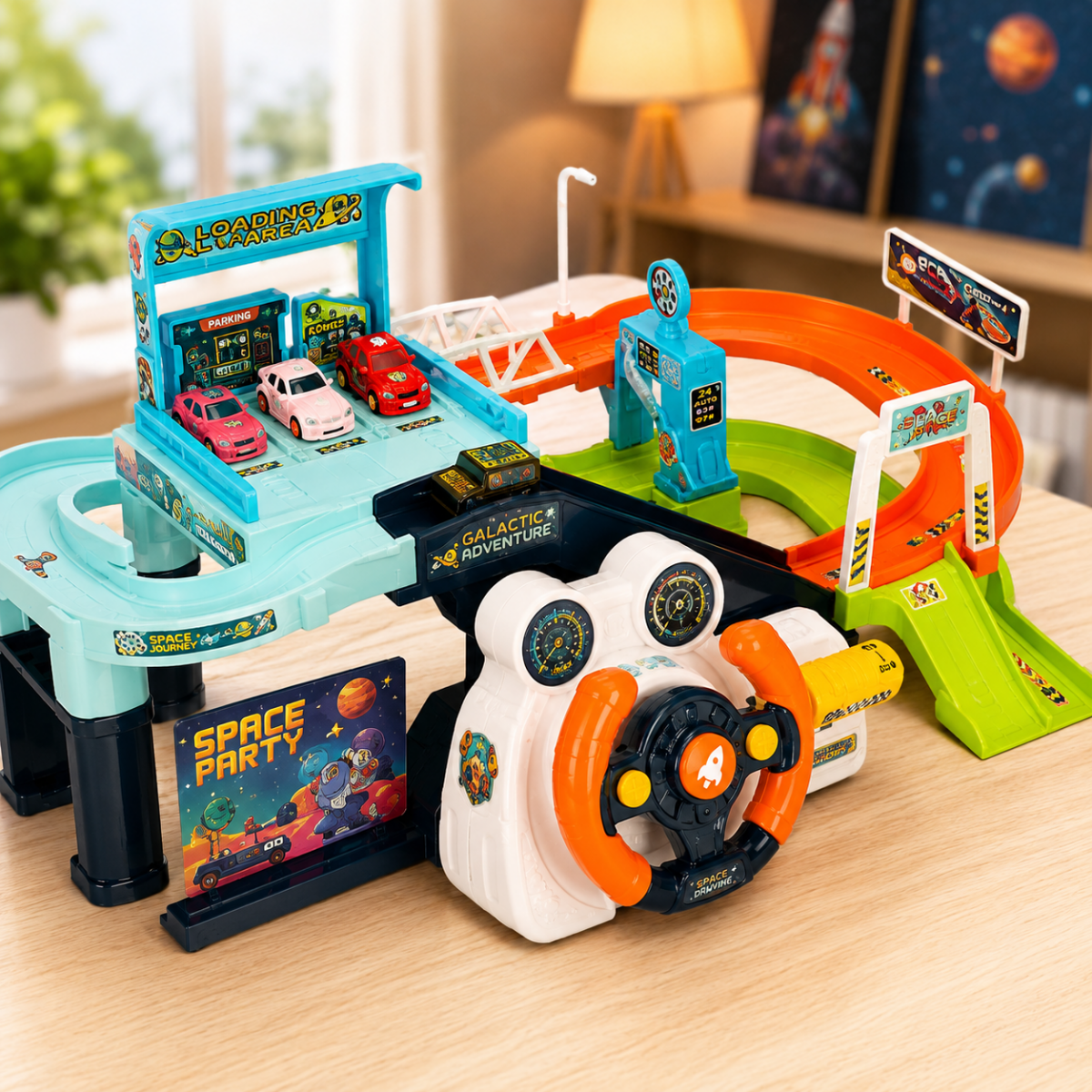 Steering Wheel Mars Base Track – Space Adventure Playset