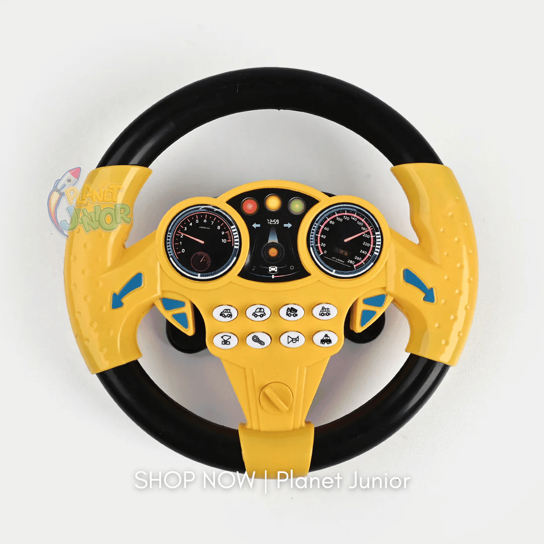 Interactive Steering Wheel Toy for Kids – Lights, Sounds & Real Driving Fun