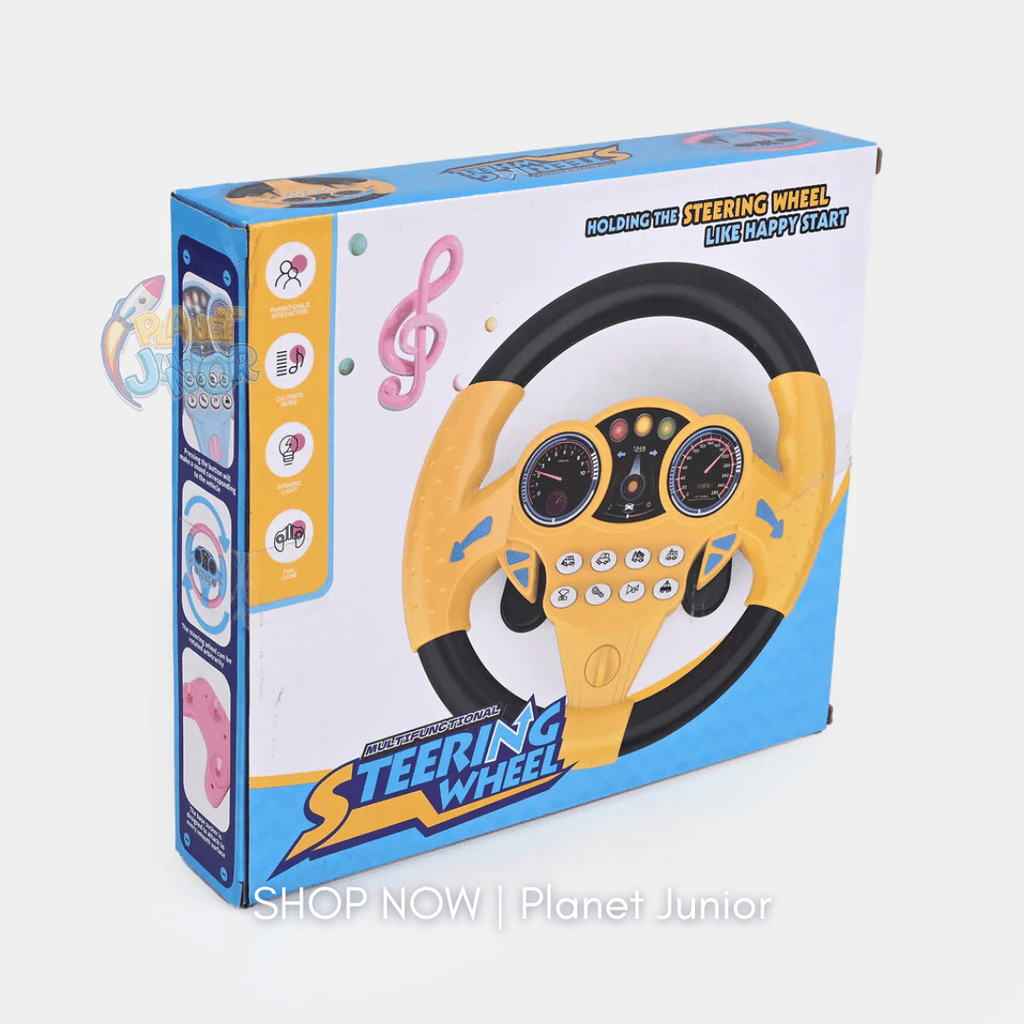 Interactive Steering Wheel Toy for Kids – Lights, Sounds & Real Driving Fun