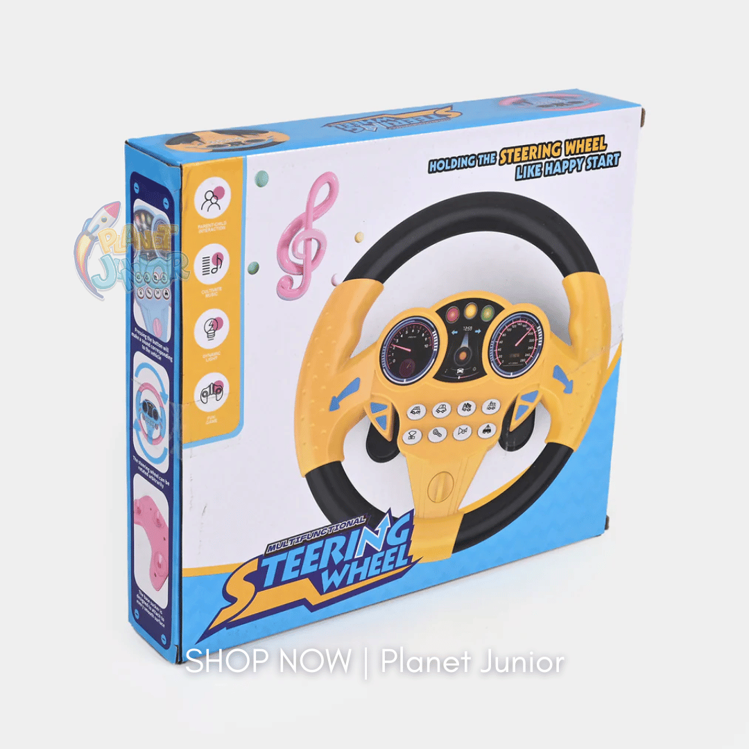 Interactive Steering Wheel Toy for Kids – Lights, Sounds & Real Driving Fun