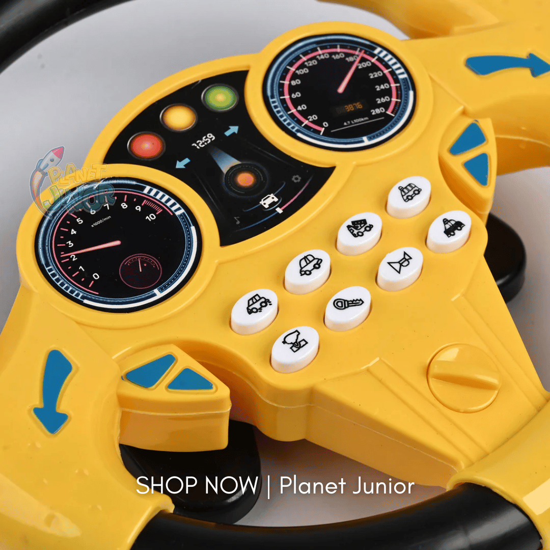 Interactive Steering Wheel Toy for Kids – Lights, Sounds & Real Driving Fun