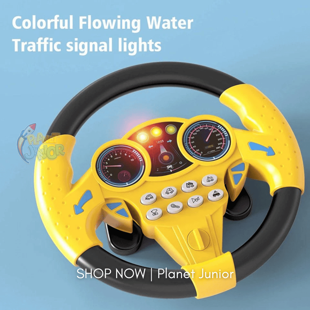 Interactive Steering Wheel Toy for Kids – Lights, Sounds & Real Driving Fun