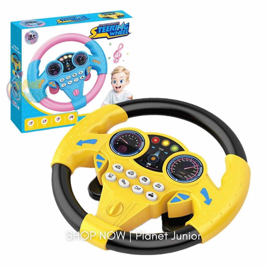 Interactive Steering Wheel Toy for Kids – Lights, Sounds & Real Driving Fun