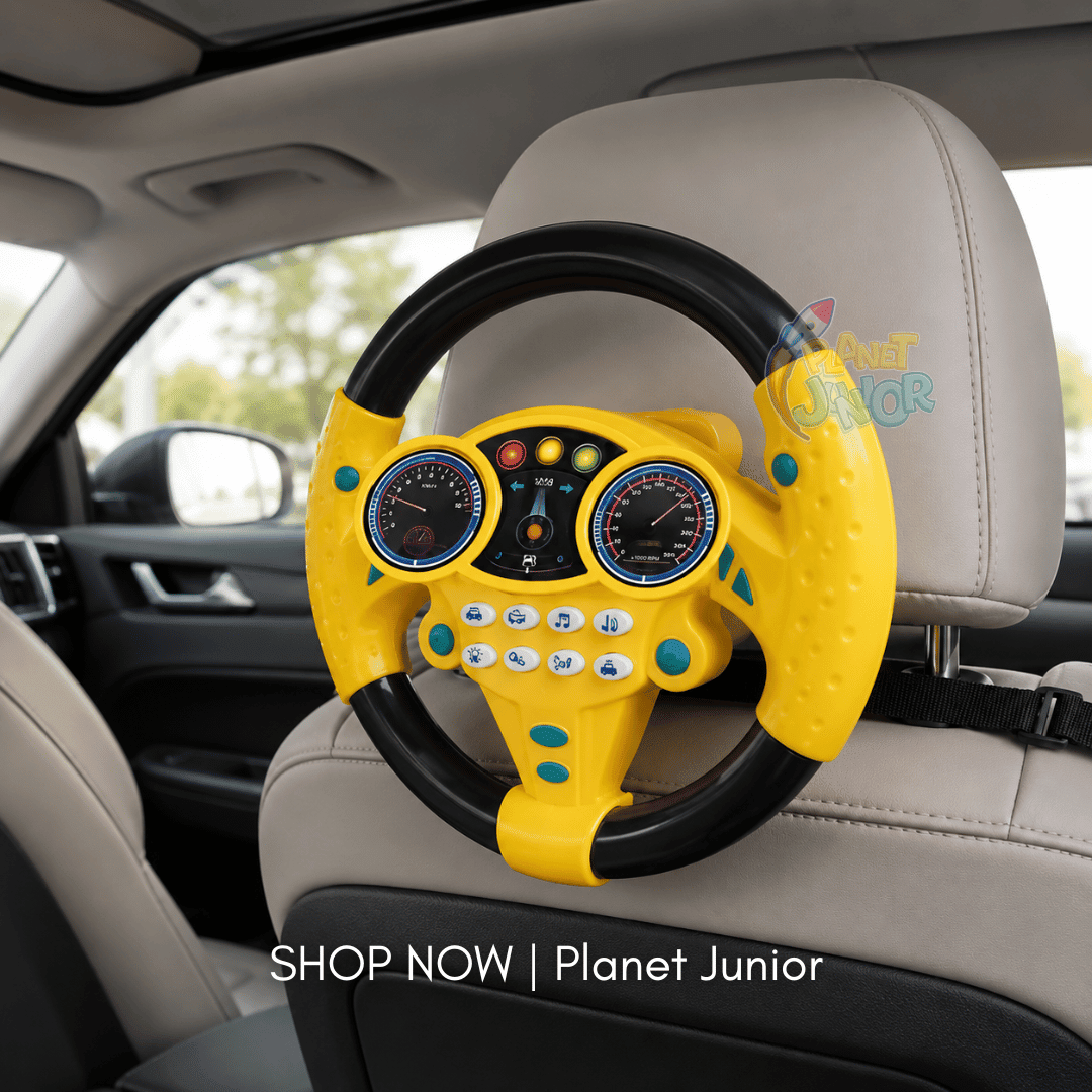 Interactive Steering Wheel Toy for Kids – Lights, Sounds & Real Driving Fun