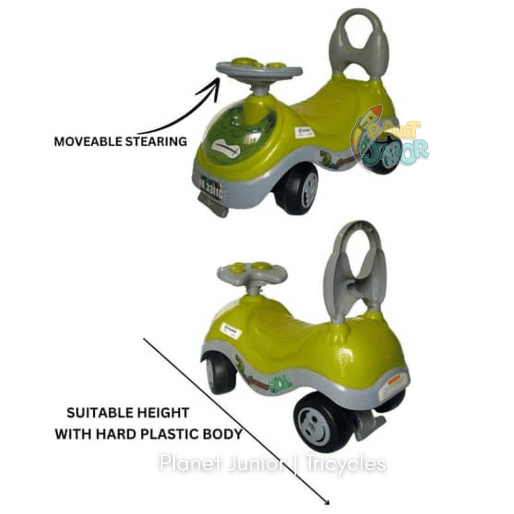 💚 Hulk-Themed Kids Tolo Ride-On Car with Backrest & Steering Wheel