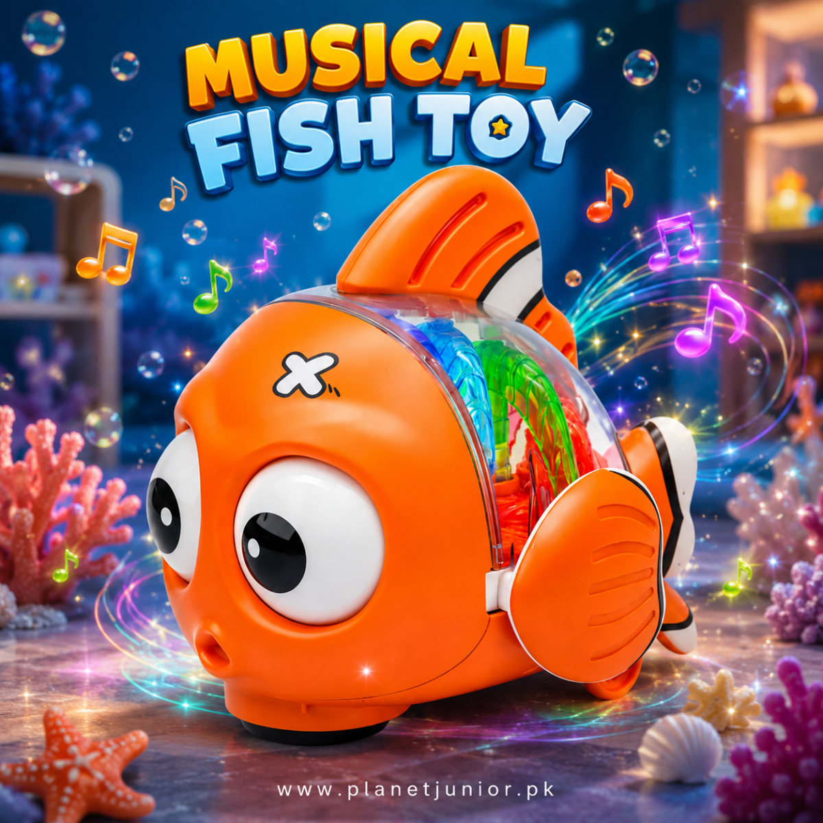 Cute Musical Fish for Kids – Interactive Sound & Melody Companion