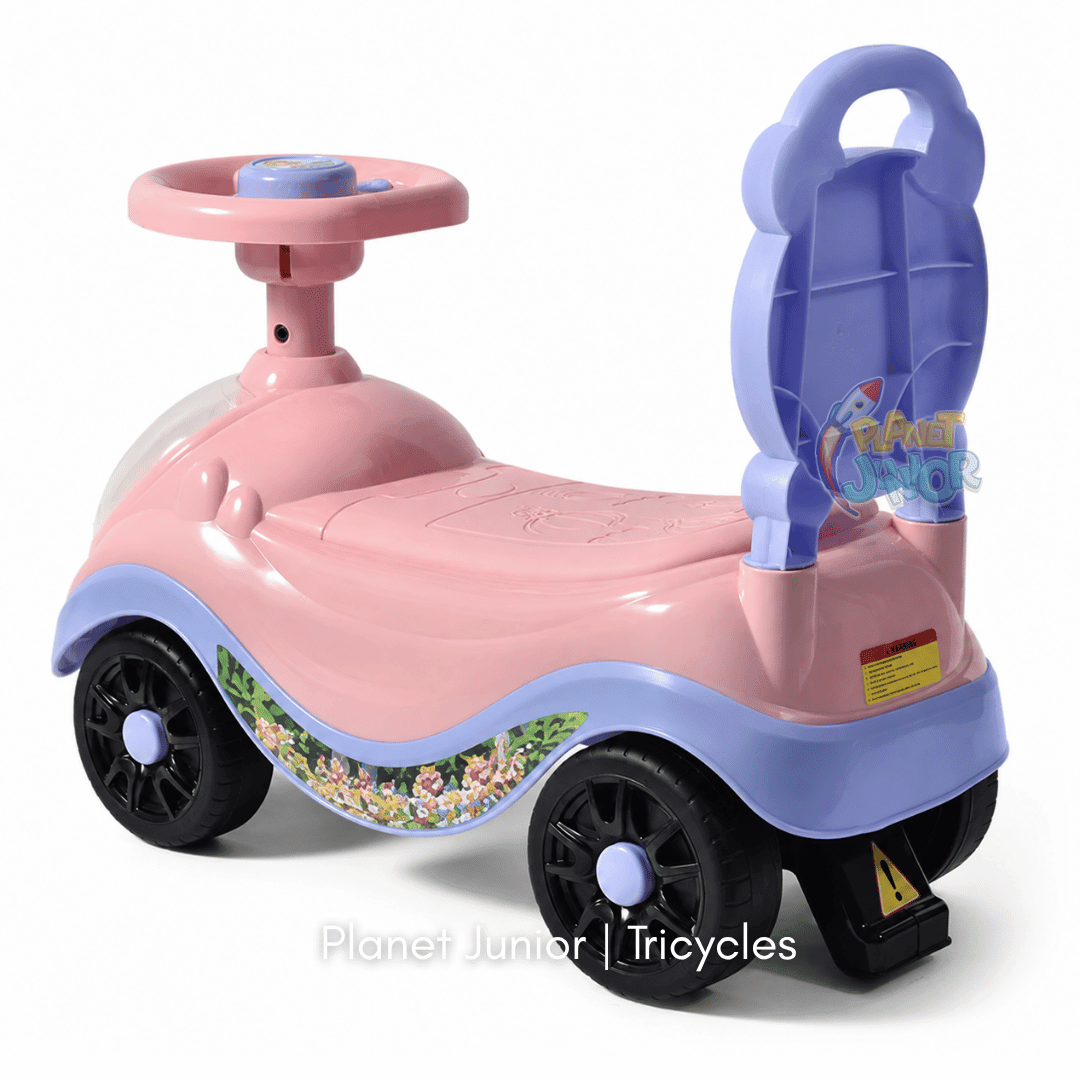 👑 Princess-Themed Kids Tolo Ride-On Car with Music & Horn