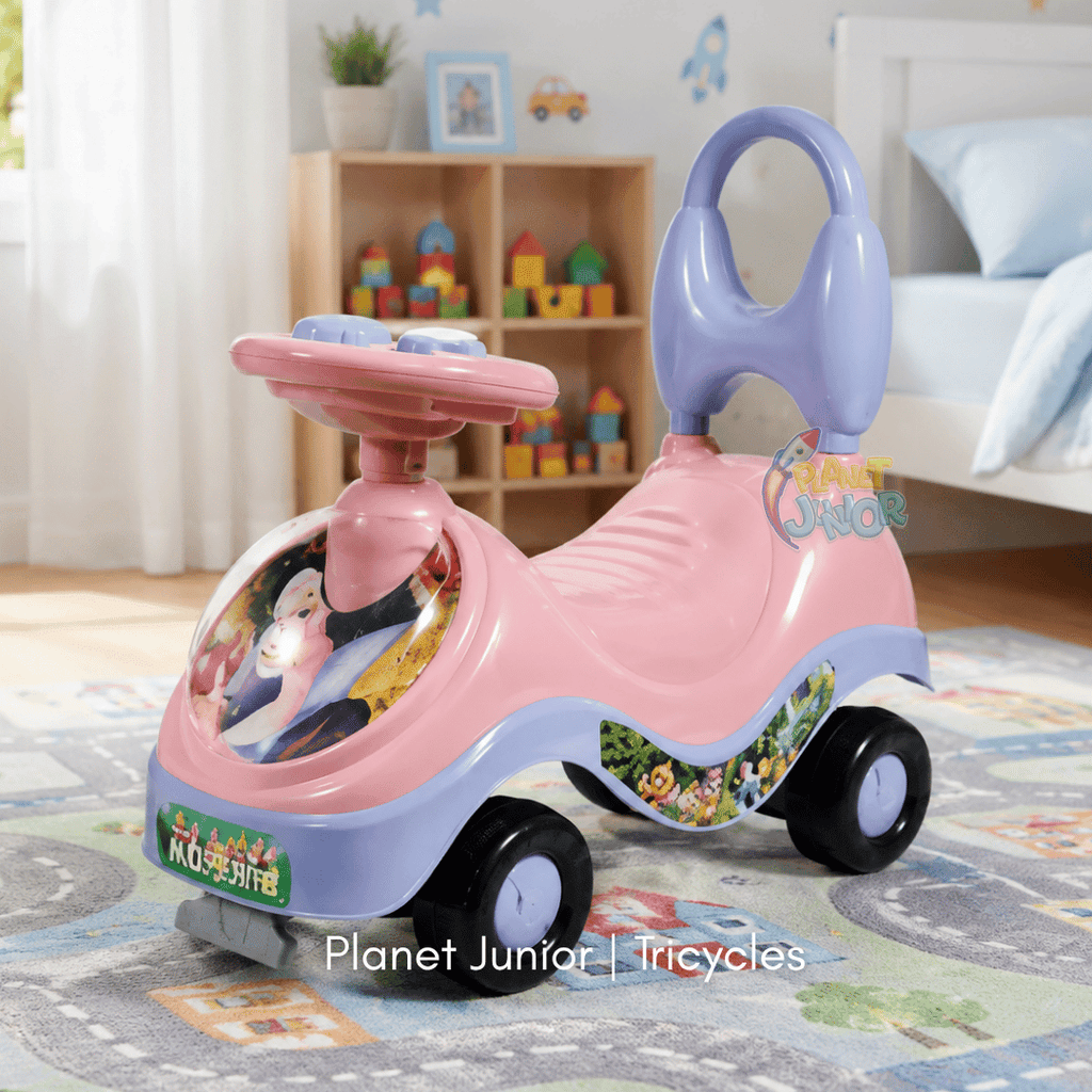 👑 Princess-Themed Kids Tolo Ride-On Car with Music & Horn