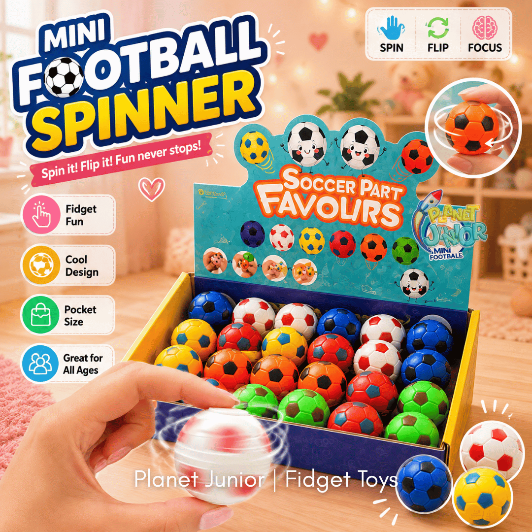 Mini Football Squeeze & Pop Sensory Fidget Toy | 1 Pc