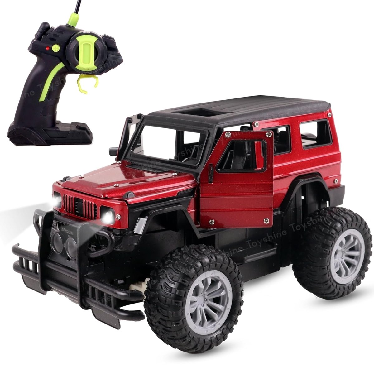 2.4GHz Off-Road Metal Body Remote Control Rock Crawler Jeep with Opening Doors & All-Terrain Tires