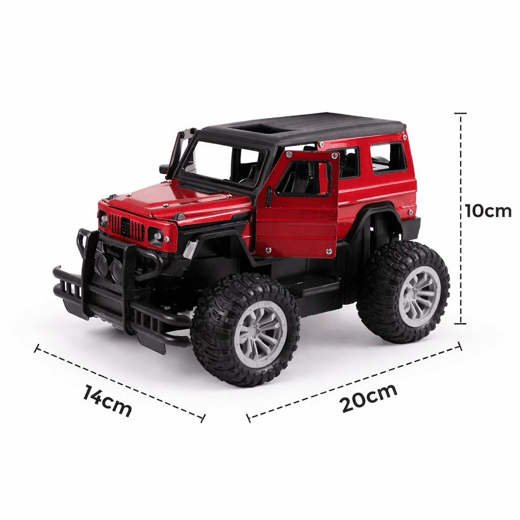 2.4GHz Off-Road Metal Body Remote Control Rock Crawler Jeep with Opening Doors & All-Terrain Tires