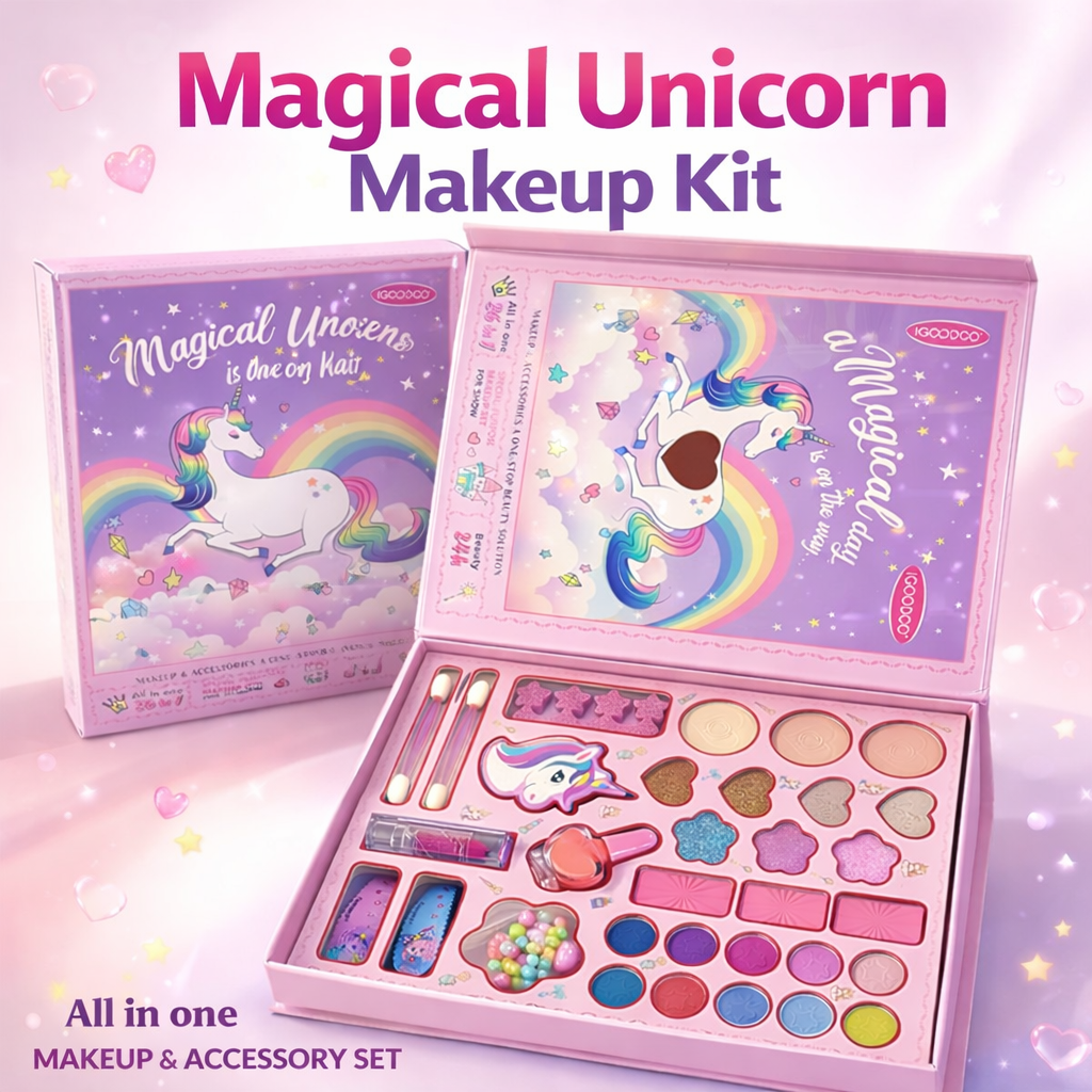 26 in 1 Unicorn Magical Makeup & Accessories Set